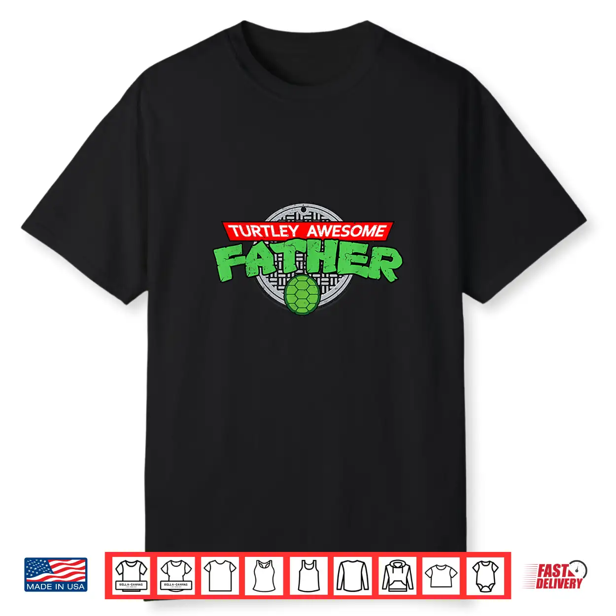 Turtley Awesome Father Totally Cartoon Ninja Father’S Day Shirt Turtley Awesome Father Totally Cartoon Ninja Father’S Day Shirt