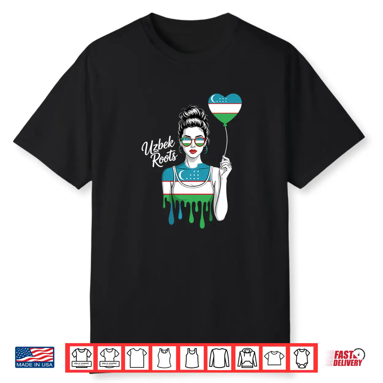 Uzbekistan Roots Uzbek Flag Shirt Uzbekistan Roots Uzbek Flag Shirt