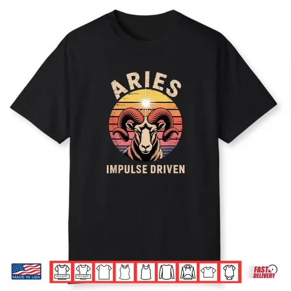 Vintage Aries Horoscope Astrology And Zodiac Clothing Shirt