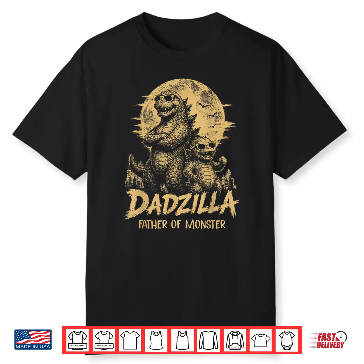 Vintage Dadzilla Father Of The Monsters Dad Son Daughter Shirt Vintage Dadzilla Father Of The Monsters Dad Son Daughter Shirt