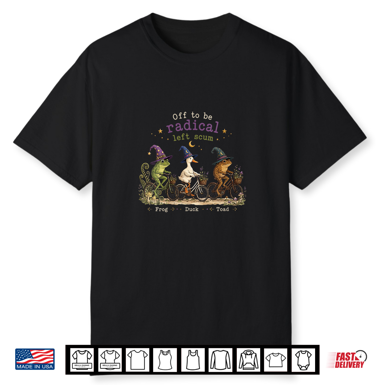 Vintage Off To Be Radical Left Scum Funny Frog Duck Toad Shirt Vintage Off To Be Radical Left Scum Funny Frog Duck Toad Shirt