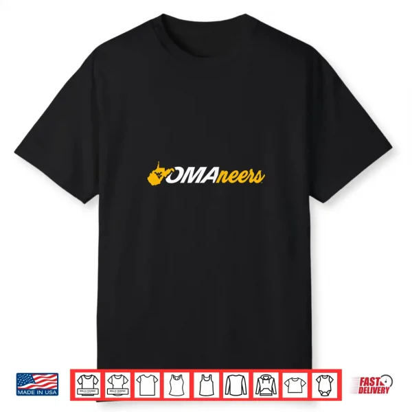 West Virginia Mountaineers Cws Baseball 2026 Omaneers Navy Shirt