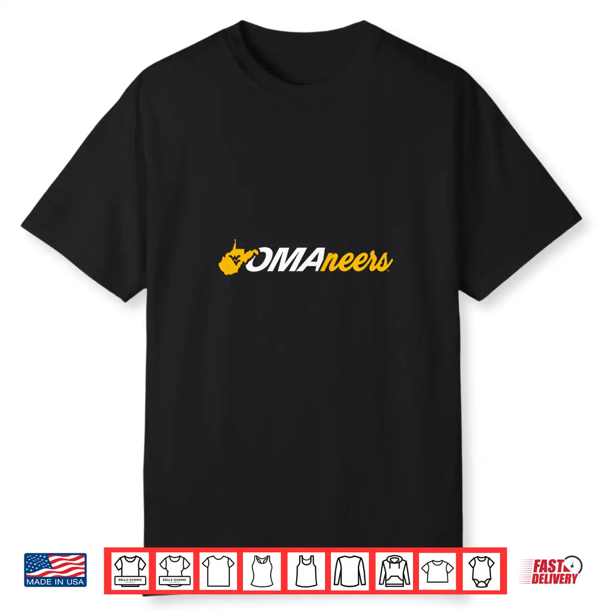 West Virginia Mountaineers Cws Baseball 2026 Omaneers Navy Shirt West Virginia Mountaineers Cws Baseball 2026 Omaneers Navy Shirt