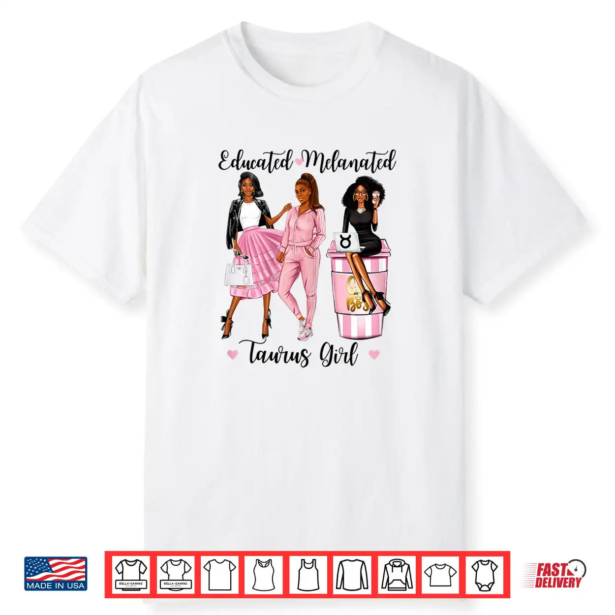 Womens Educated Melanated Taurus Girl May April Birthdays Women Shirt Womens Educated Melanated Taurus Girl May April Birthdays Women Shirt
