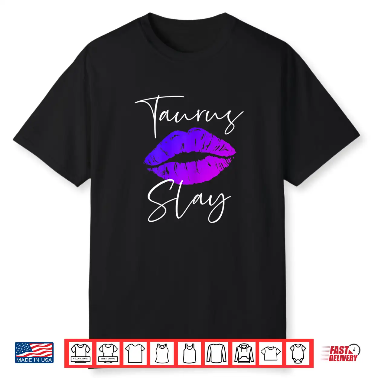 Womens Taurus Slay Lipstick Lips Birthday For Shirt Womens Taurus Slay Lipstick Lips Birthday For Shirt